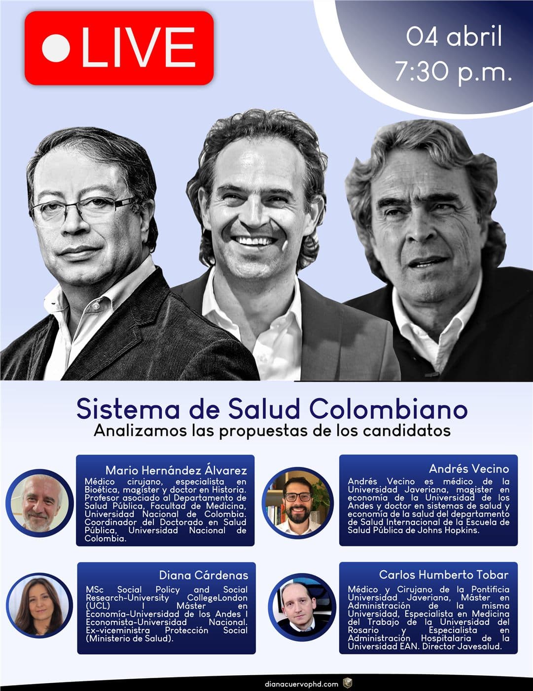 Sesion en vivo sobre sistema de salud